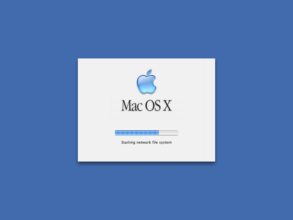 Mac OS X startup screen pixelwaves blog state of the mac